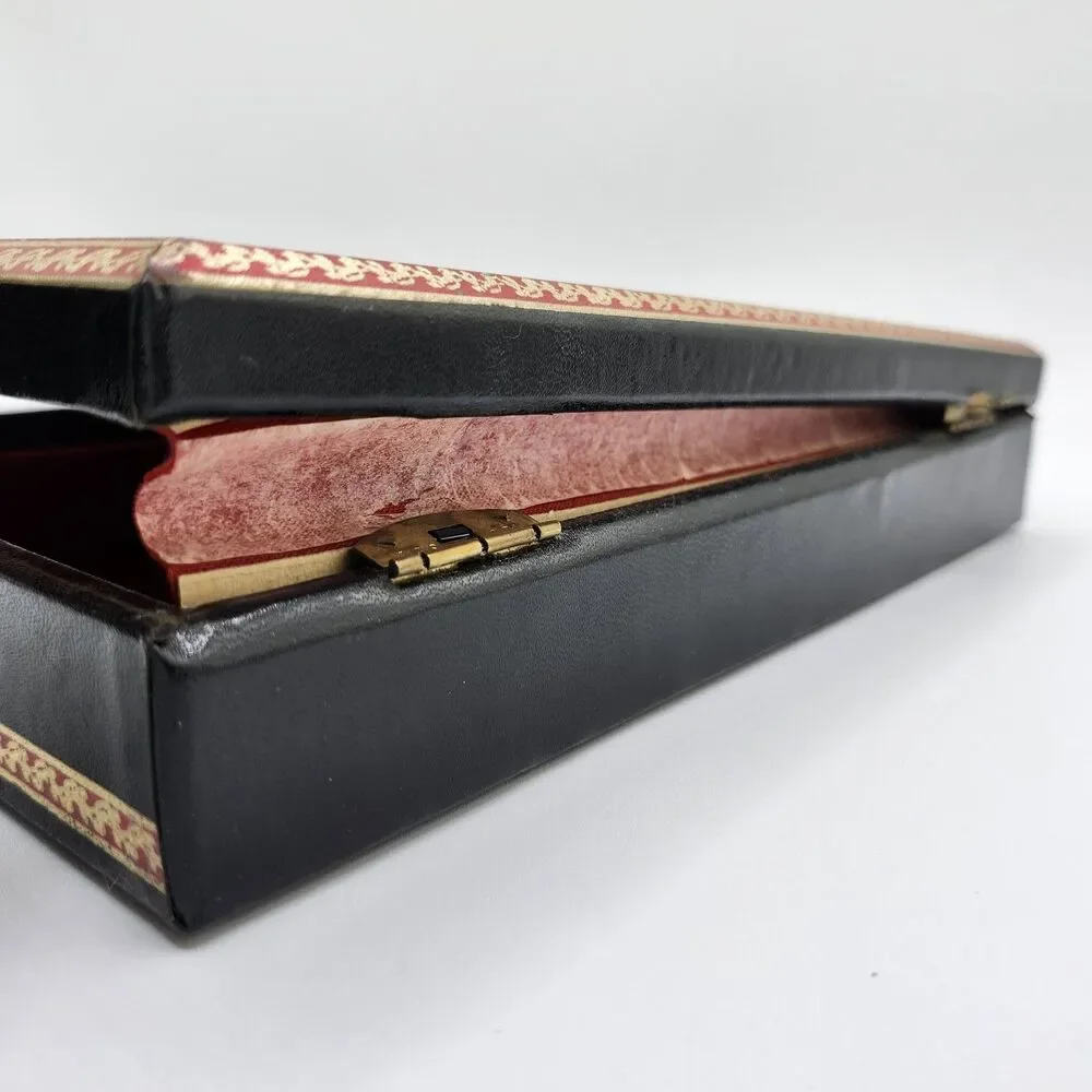 Skandinaviska Etuifabriken / Swank Vintage Jewelry Valet Box Royal Court Ed.